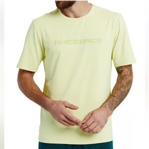 NWT Race Face Tea Green Commit Short Sleeve Tech Top